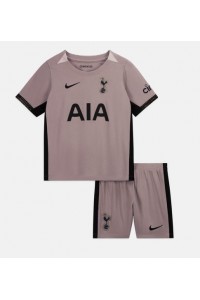 Tottenham Hotspur Babyklær Tredje Fotballdrakt til barn 2023-24 Korte ermer (+ Korte bukser)